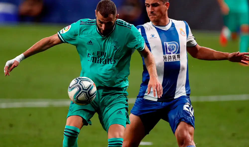 Casemiro abrió el marcador sobre el Espanyol tras majestuosa asistencia de taco de Karim Benzema. (FOTO: EFE).