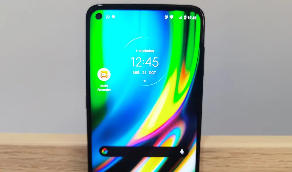Parte frontal del Moto G9 Plus. Foto: Edson Henriquez