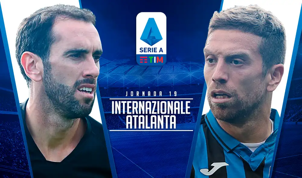 Inter vs Atalanta por la jornada 19 de la Serie A de Italia. Inter vs Atalanta por la jornada 19 de la Serie A de Italia.