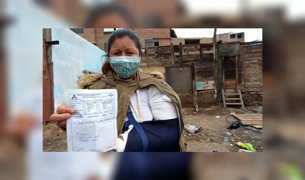 Mujer y sus hijos pueden comer gracias a la ayuda de sus vecinos. (Foto: Joel Robles / URPI - GLR) Mujer y sus hijos pueden comer gracias a la ayuda de sus vecinos. (Foto: Joel Robles / URPI - GLR)
