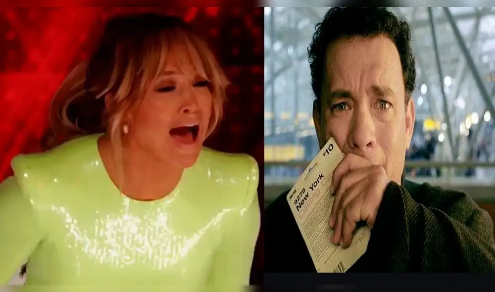 Jennifer Lopez se pronuncia tras el beso que se limpió Tom Hanks Jennifer Lopez se pronuncia tras el beso que se limpió Tom Hanks