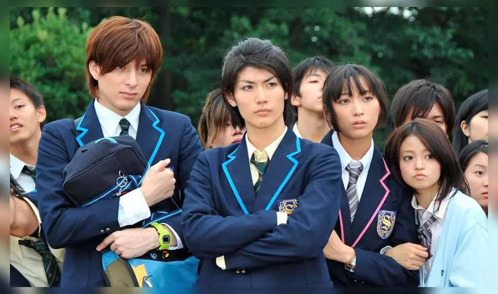 Yu Shirota y Haruma Miura en una escena del  j-drama Samurai High School (NTV, 2009). Crédito: Instagram