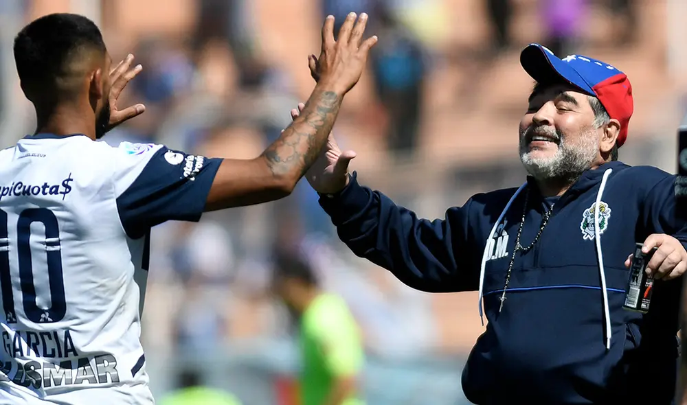 Diego Armando Maradona obtuvo su primera victoria al mando de Gimnasia La Plata por la Superliga Argentina.