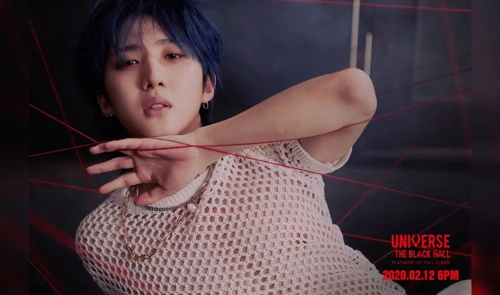 PENTAGON: primer teaser photo concept para “Universe: The Black Hall”. En la imagen: HUI.