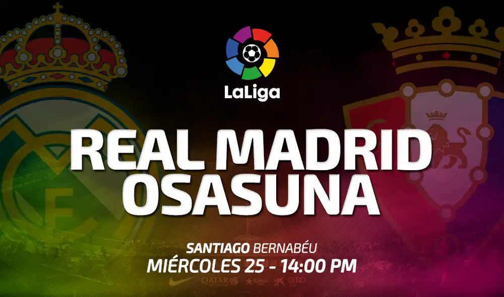 Real Madrid vs Osasuna EN VIVO vía ESPN por la Liga Santander. Real Madrid vs Osasuna EN VIVO vía ESPN por la Liga Santander.