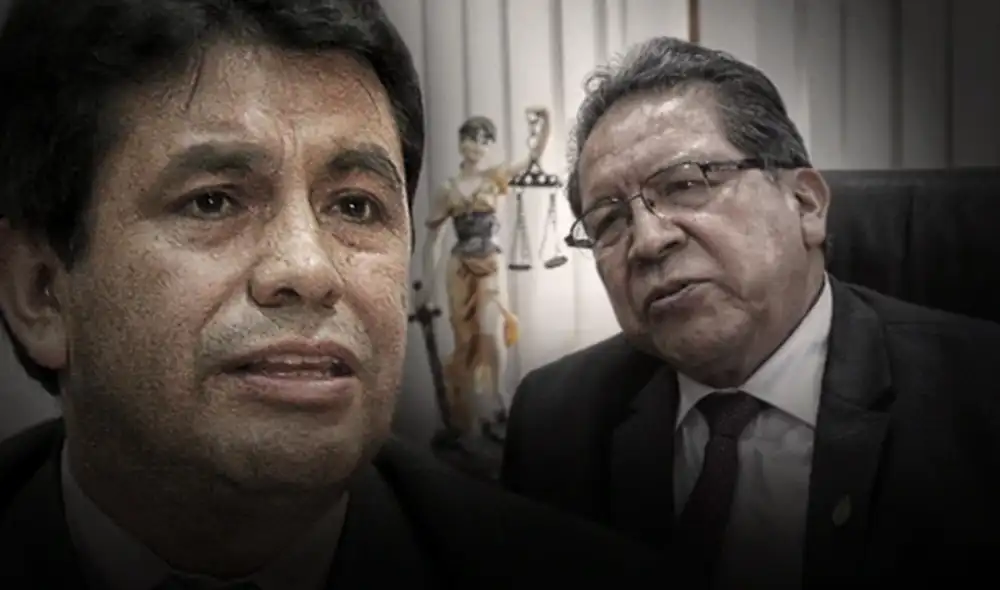 Tomás Gálvez y Pablo Sánchez son miembros de la Junta de Fiscales Supremos. Composición: Gerson Cardoso / La República Tomás Gálvez y Pablo Sánchez son miembros de la Junta de Fiscales Supremos. Composición: Gerson Cardoso / La República