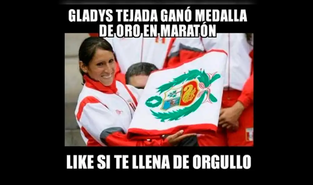 Juegos Panamericanos 2019: memes Gladys Tejeda luego de lograr medalla de oro en maratón. Foto: Facebook