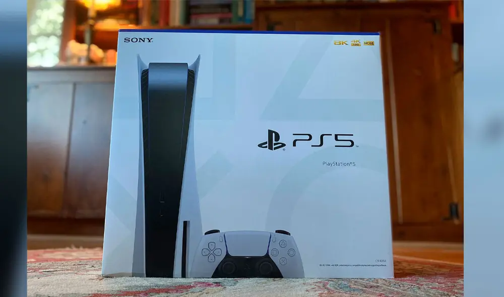 Desliza para ver más fotos de la PS5 en su caja. Foto: Twitter Desliza para ver más fotos de la PS5 en su caja. Foto: Twitter