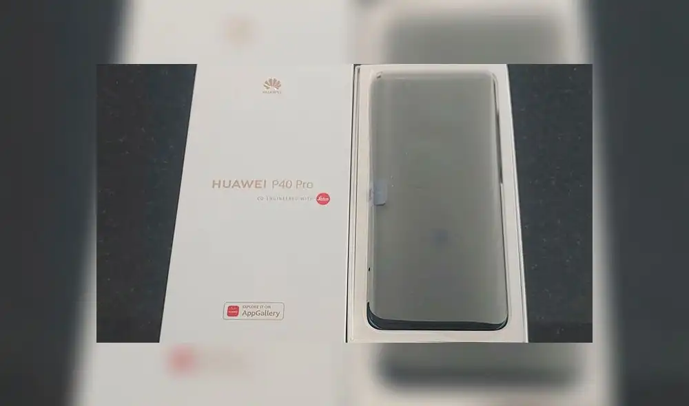 Caja del Huawei P40 Pro.