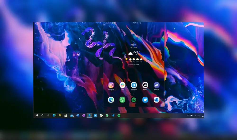 ¿Correr aplicaciones de Android en Windows 10? Ya es posible con Your Phone. Imagen: Windows Central.