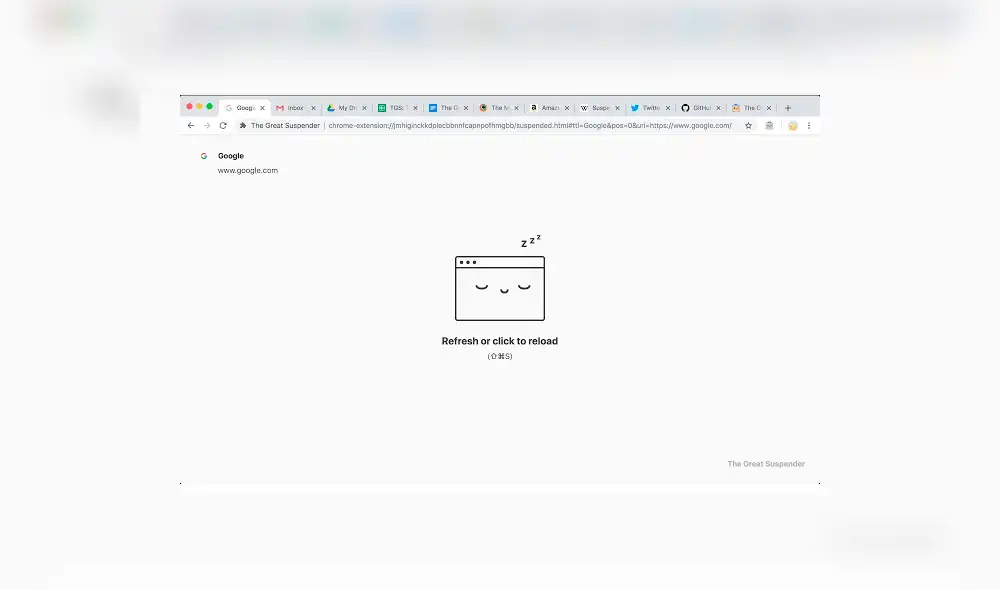 Esta extensión suspende las pestañas que llevas sin usar bastante tiempo y reduce el consumo de recursos de tu PC o laptop. Imagen: Chrome Web Store.