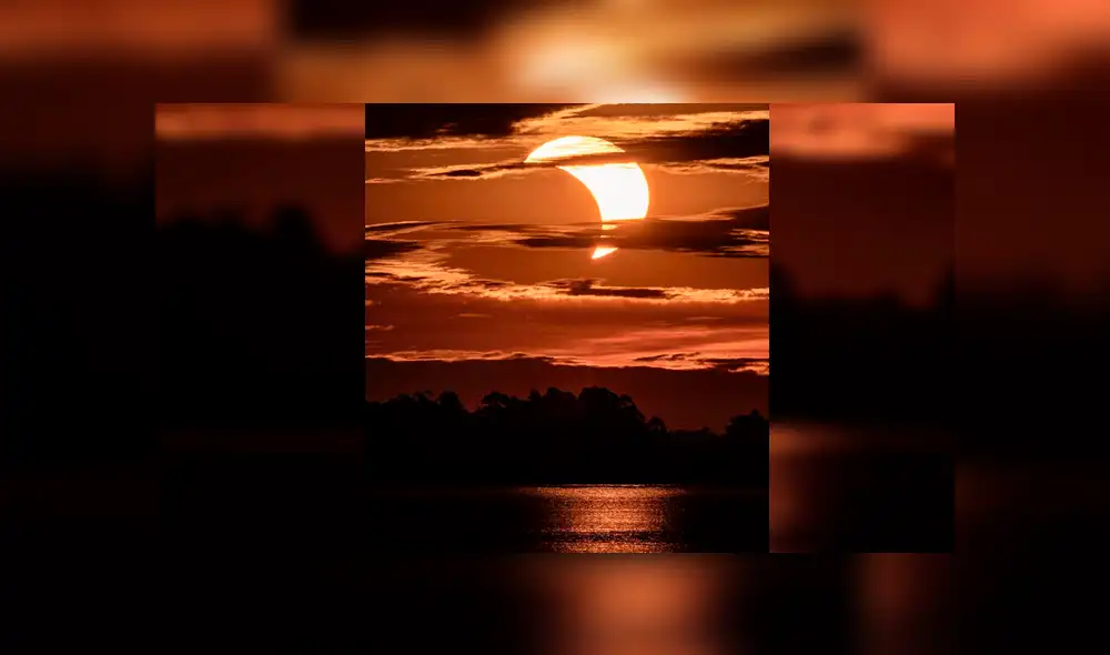 Brasil solo disfrutó de un eclipse parcial, pero no por ello el fenómeno dejó de ser fantástico. Foto: Instagram Felipe Ramalho
