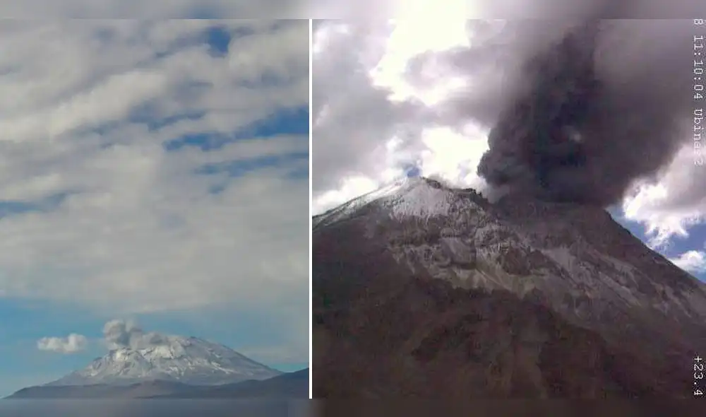 Alertan sobre nuevas explosiones de ceniza del volcán Ubinas en Moquegua