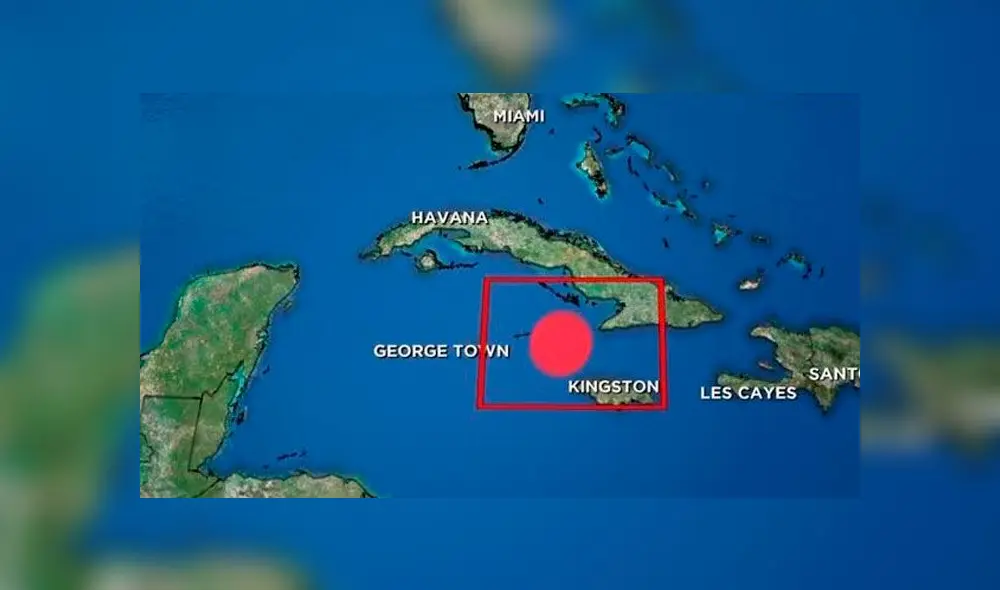 Terremoto en Islas Caimán. Foto: Difusión