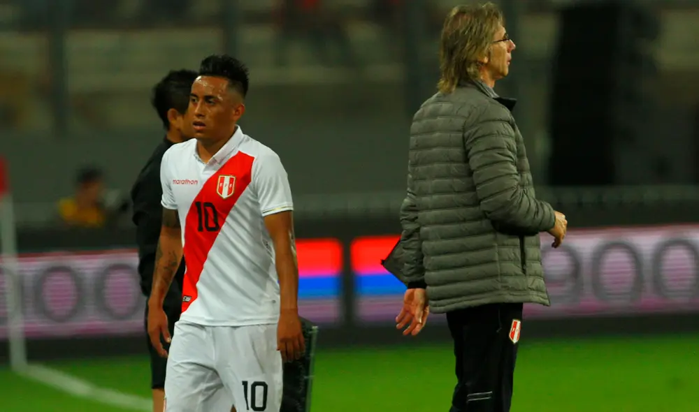 Ricardo Gareca afirmó no sentirse preocupado por la inactividad de Christian Cueva. | Foto: GLR