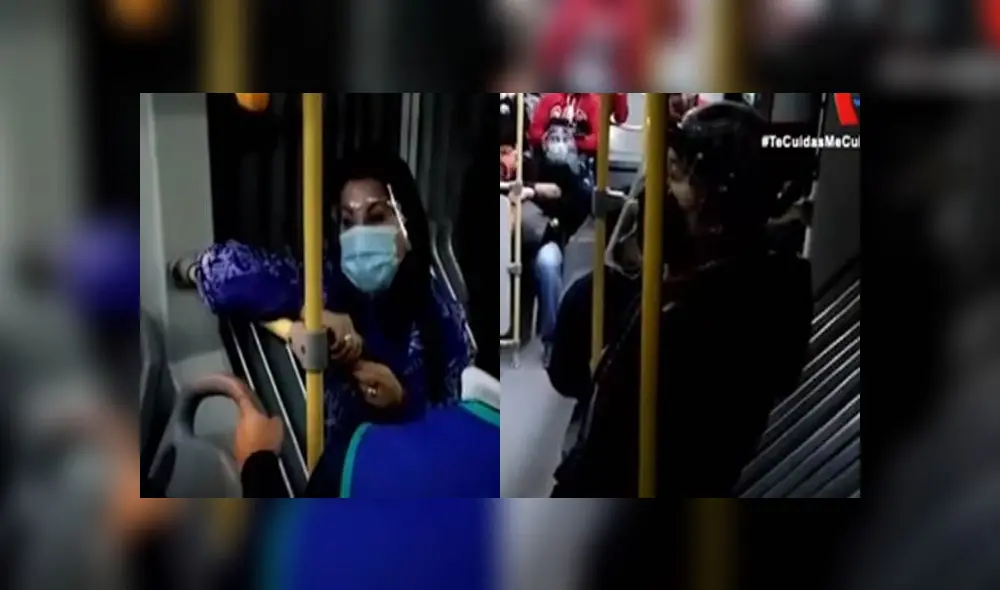 Personas opusieron resistencia para bajar del bus, pese a insistencia de trabajadores. Créditos: Panamericana. Personas opusieron resistencia para bajar del bus, pese a insistencia de trabajadores. Créditos: Panamericana.