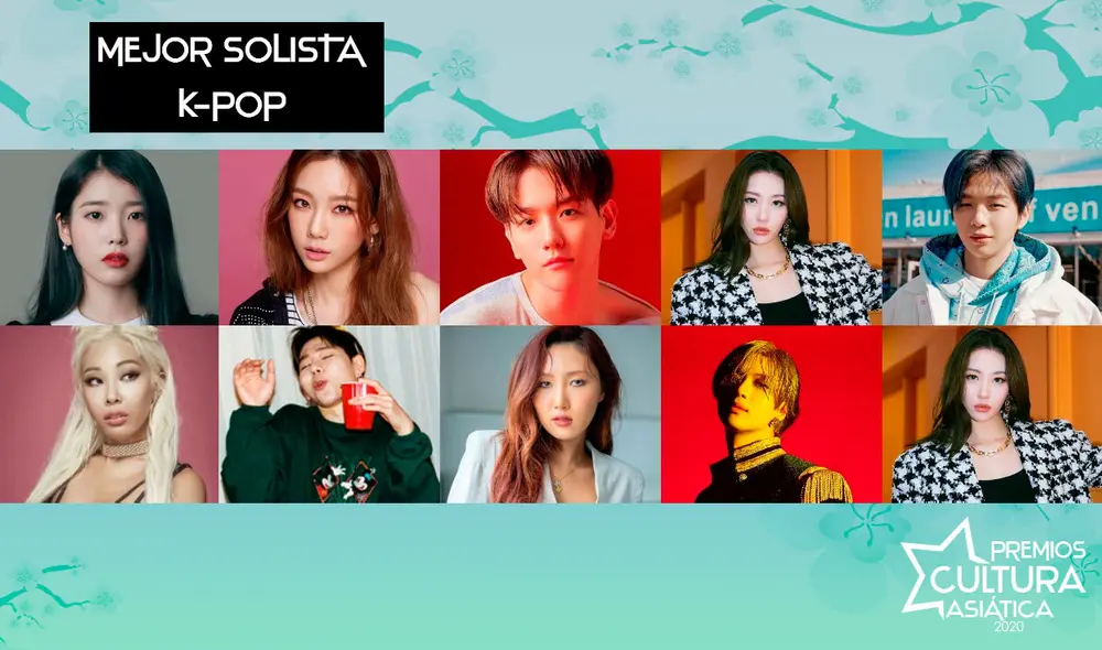 Todos los nominados a mejor solista de los PCA 2020. Foto: composición La República