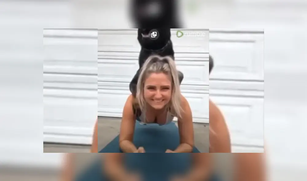 Video es viral en Facebook. Joven mostró cómo es que su perro la ayuda a cumplir su rutina de ejercicios diaria mientras pasa cuarentena en su casa. Video es viral en Facebook. Joven mostró cómo es que su perro la ayuda a cumplir su rutina de ejercicios diaria mientras pasa cuarentena en su casa.