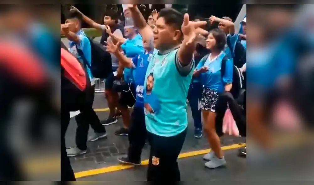 Hinchas de Binacional armaron la fiesta en Lima.