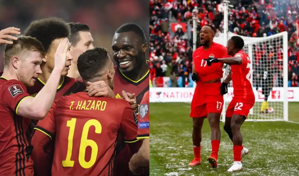 Bélgica y Canadá se enfrentan este miércoles desde las 2.00 p. m. en horario peruano. Foto: composición/AFP