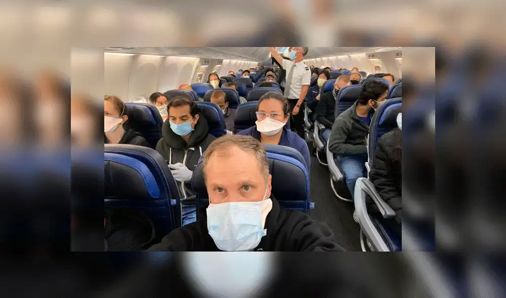 "Esta es la última vez que volaré en un largo tiempo", dijo Weiss. Fuente: Twitter. "Esta es la última vez que volaré en un largo tiempo", dijo Weiss. Fuente: Twitter.