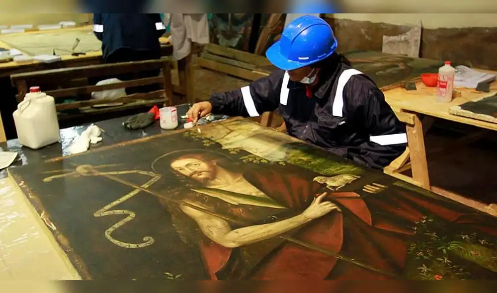 Restauran 67 pinturas de la Escuela Cusqueña y obras que datan del siglo XVII