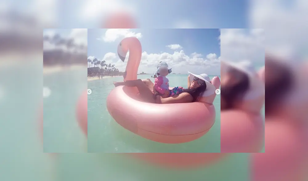 Melissa Paredes sufre descuido con traje de baño y deja ver parte de su busto [VIDEO]