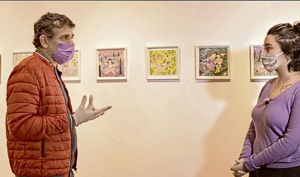 In situ. Visitantes en la muestra del ICPNA, Miraflores.