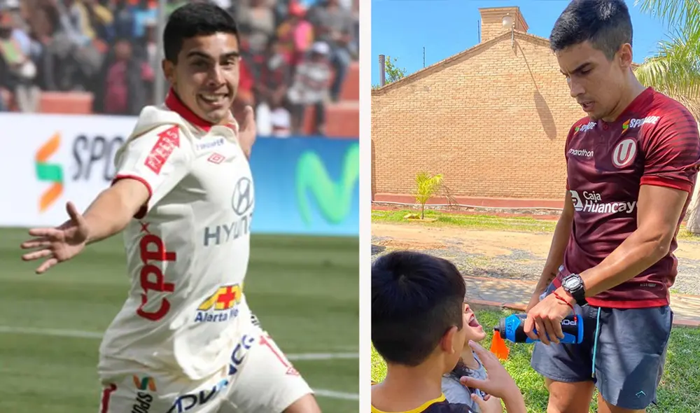 Sebastián el 'Chapu' Fernández entrena con camiseta de Universitario. Sebastián el 'Chapu' Fernández entrena con camiseta de Universitario.