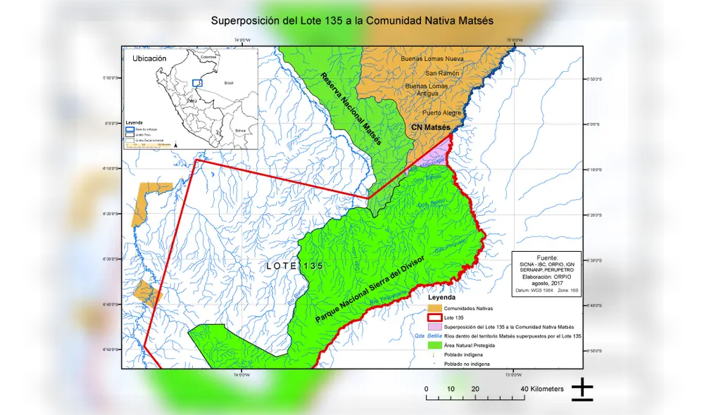 Pueblo matsés presenta acción de amparo para que se anule los lotes petroleros 135 y 137