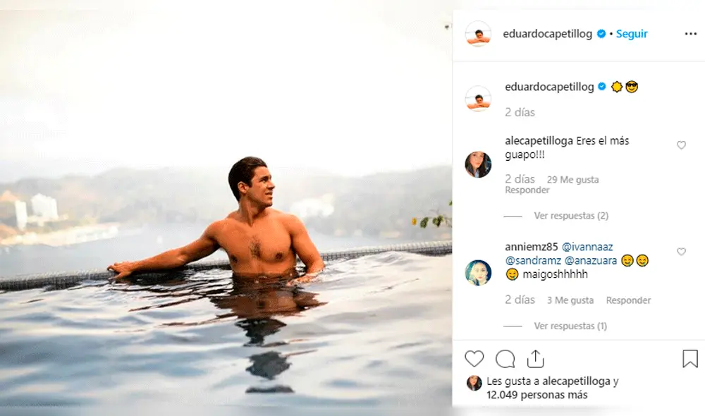 Eduardo Capetillo Jr se desnuda en Instagram y se perfila como galán de redes