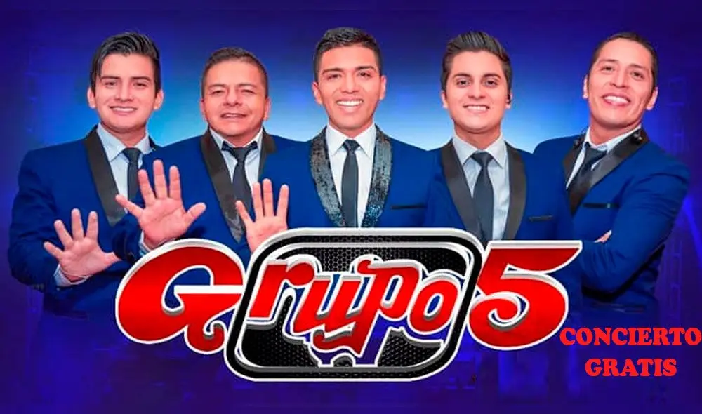 Grupo 5 ofrece concierto gratis: Entérate cuándo y dónde [VIDEO]