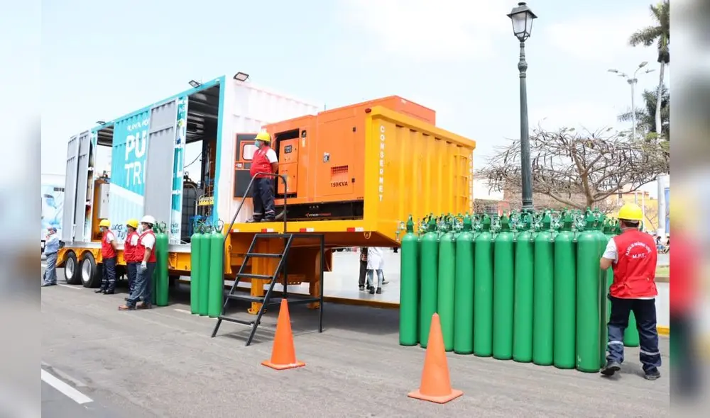 Trujillo ya cuenta con planta de oxígeno móvil y consultorios rodantes. Foto Gore Trujillo ya cuenta con planta de oxígeno móvil y consultorios rodantes. Foto Gore