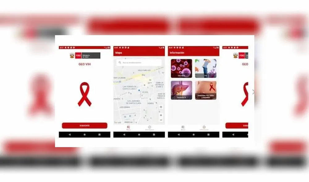 Incluye mapa que muestra la ubicación de los centros de salud e información preventiva. Foto: Minsa