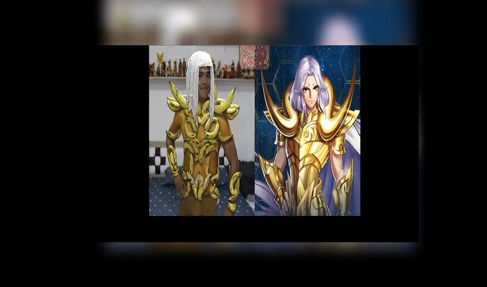 No se lo puede perder. Las risas se apoderaron en los usuarios de Facebook al apreciar el hilarante cosplay de Mu de Aries. No se lo puede perder. Las risas se apoderaron en los usuarios de Facebook al apreciar el hilarante cosplay de Mu de Aries.