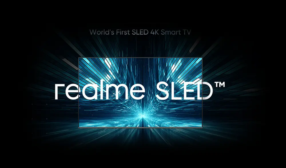 El nuevo televisor con tecnología SLED de Realme. | Foto: Composición La República / Realme