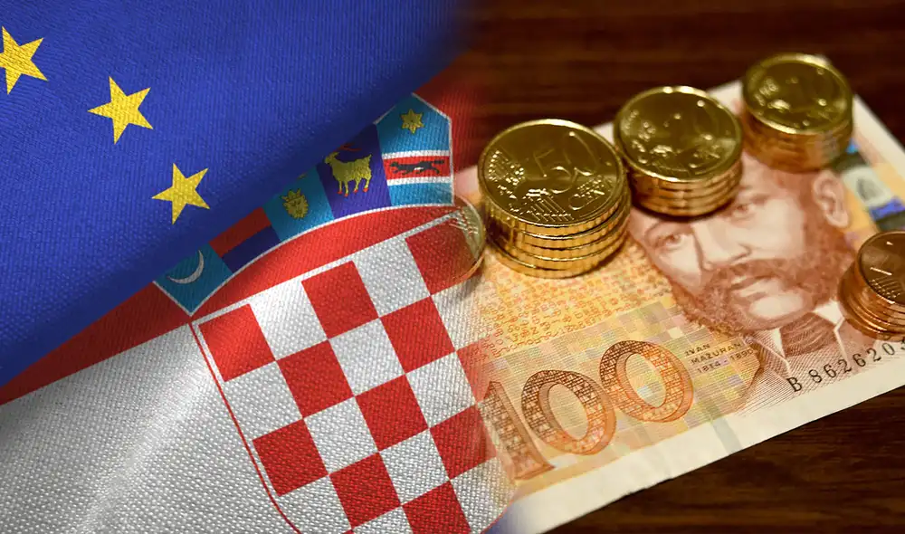 El euro será la moneda oficial de Croacia desde 2023. Foto: composición LR /Política exterior/AFp