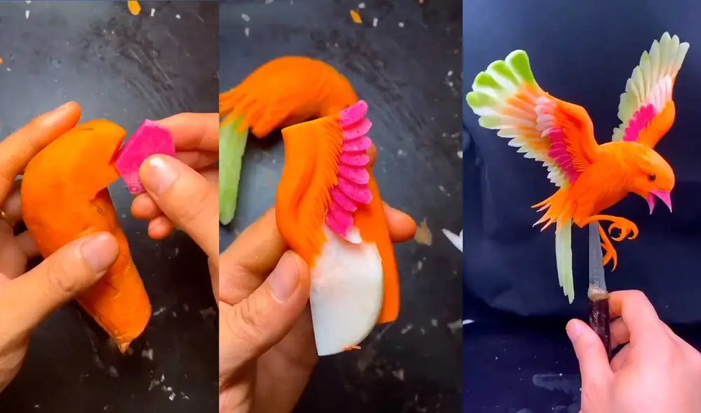 Desliza las imágenes para ver la increíble técnica que usó este joven artesano para crear esta escultura. Foto: captura de Facebook/Nicholis Louw