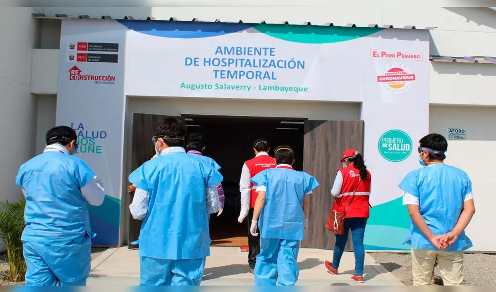 Centro de Aislamiento Temporal para pacientes COVID-19 en La Victoria.