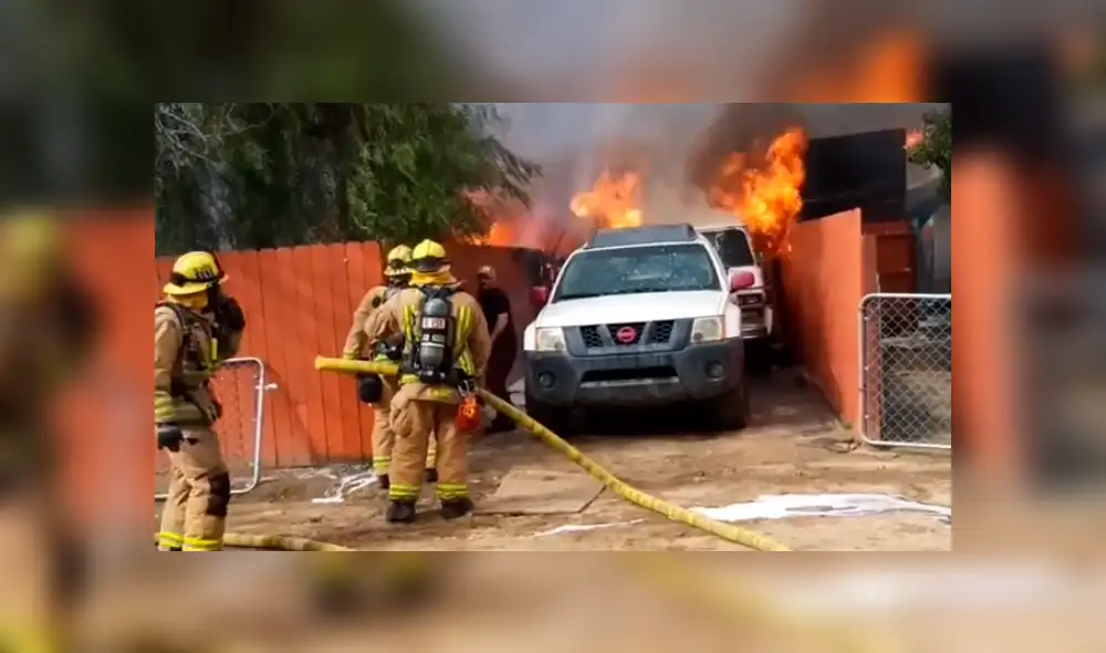 Facebook: joven ingresó a su hogar cubierto en llamas para salvar a su perro que estaba dentro [VIDEO]