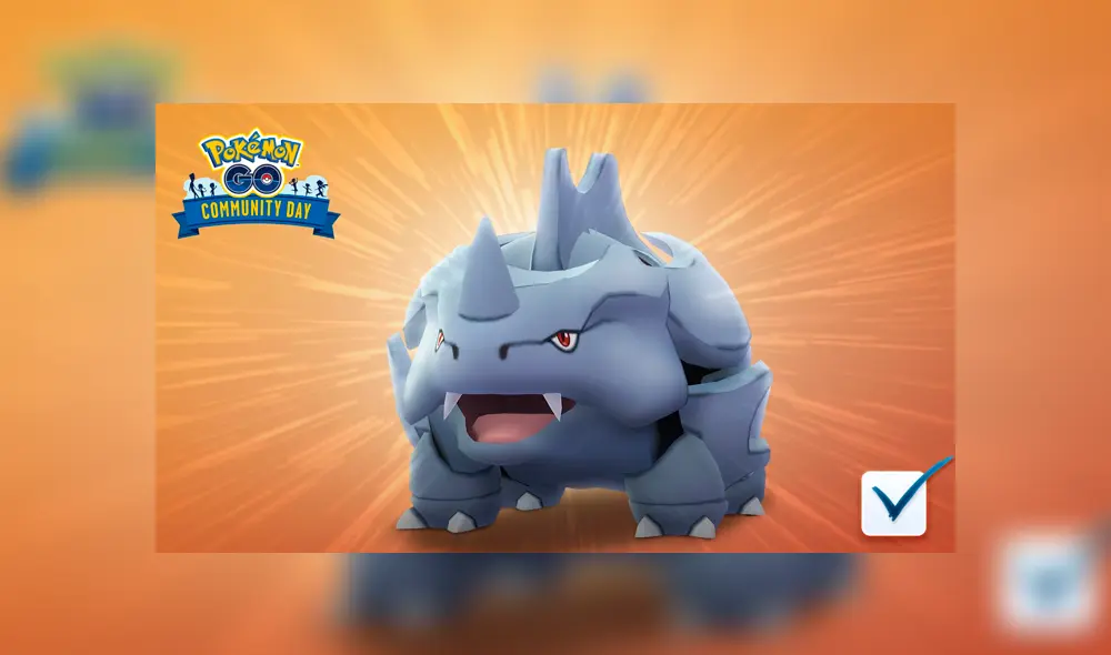 El Community Day de Rhyhorn será el sábado 22 de febrero.