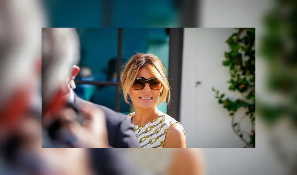 Después de votar, la Primera Dama Melania Trump abandona el Centro Recreativo Morton y Barbara Mandel en Palm Beach, Florida. Foto: AFP. Después de votar, la Primera Dama Melania Trump abandona el Centro Recreativo Morton y Barbara Mandel en Palm Beach, Florida. Foto: AFP.