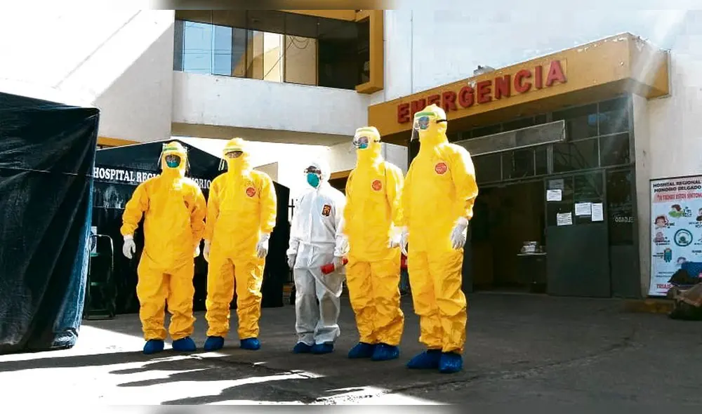 visita. Médicos chinos arribaron al hospital Honorio Delgado para visitar sus instalaciones. Sugieren un solo hospital Covid para evitar los contagios. visita. Médicos chinos arribaron al hospital Honorio Delgado para visitar sus instalaciones. Sugieren un solo hospital Covid para evitar los contagios.