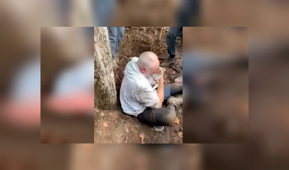 El hombre jamás imaginó que encontraría a su perra enterrada en un profundo hoyo después que esta se perdiera durante un paseo. La emotiva escena se ha hecho viral en Facebook