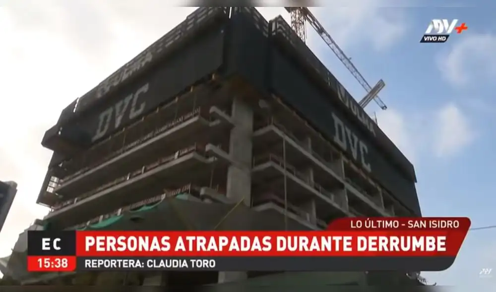 La Municipalidad de San Isidro indicó que la obra contaba con todos los permisos necesarios. (Foto: Captura de video / ATV Noticias)