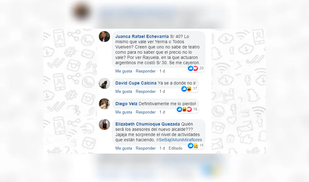 Facebook viral: usuarios realizan crueles comentarios sobre unipersonal de Mateo Garrido Lecca [FOTOS]