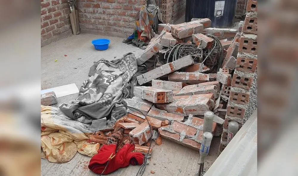 Niña murió aplastada por pared.