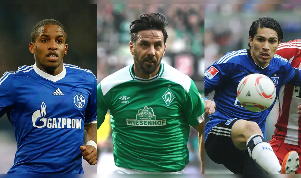Jefferson Farfán, Paolo Guerrero y Claudio Pizarro integran once histórico de sudamericanos en la Bundesliga.