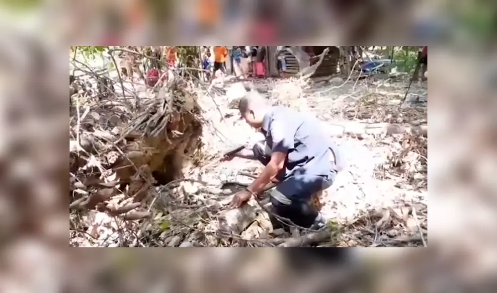 Desliza hacia la izquierda para ver el espeluznante hallazgo. Imágenes virales de YouTube. Desliza hacia la izquierda para ver el espeluznante hallazgo. Imágenes virales de YouTube.