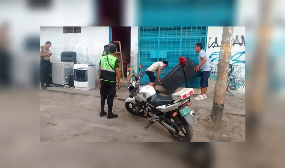 Mujer estaba a punto de llevarse una lavadora, equipo de sonido, televisor, juego de dormitorio, cocina y dinero en efectivo, todo valorizado en más de 15 mil soles. (Foto: Municipalidad de Independencia)